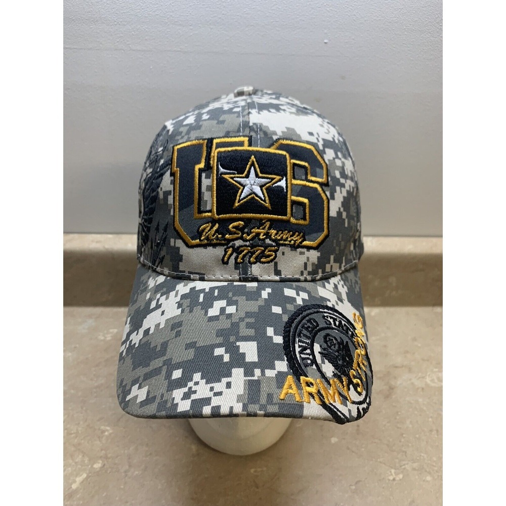 US‎ WARRIORS US ARMY 1775 Camouflage Style Adjustable Baseball Cap (Army Strong)